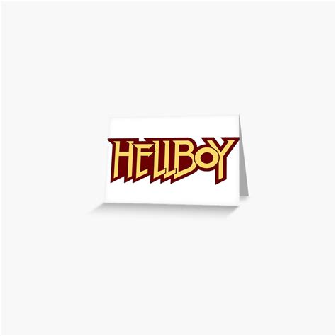 Hellboy Logo Greeting Card For Sale By Loloman23 Redbubble