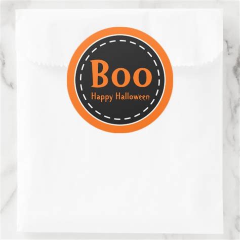 Halloween Boo Stickers Zazzle