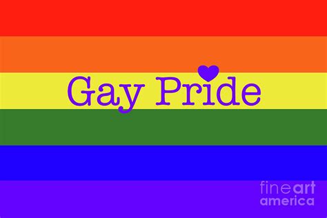 lgbt gay pride flag with text and heart digital art by barefoot bodeez art fine art america
