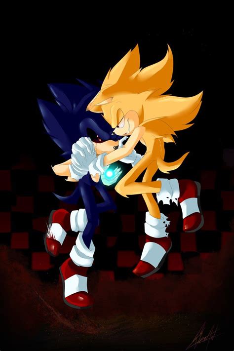 Pin By Tails Doll On Exe Fleetway Dark Cartoon Network Art Sonic And