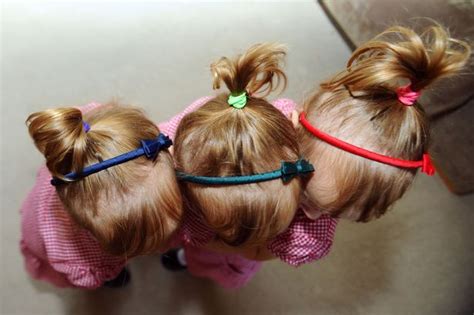 These Identical Triplets Have Been Colour Coded To Help Teachers Tell
