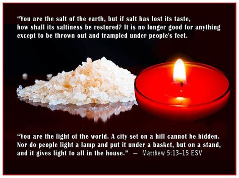 You Are The Salt Of The Earth And The Light Of The World — Matthew 5