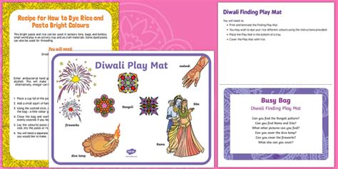 Diwali Finding Busy Bag Prompt Card And Resource Pack
