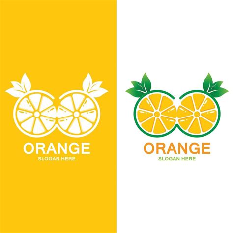 Fresh Orange Fruit Logo Icon Vector Lime Slice 10361757 Vector Art At