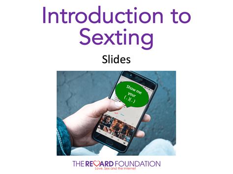 Introduction To Sexting The Reward Foundation