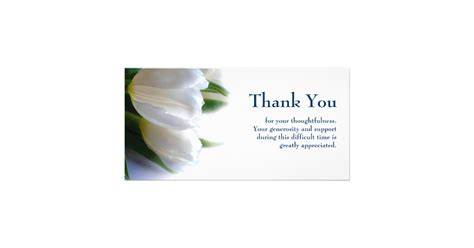 Sympathy Thank You Card Zazzle