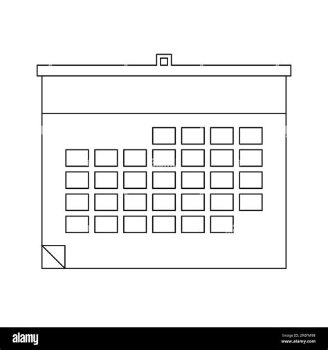 Calendar Iconvector Illustration Flat Design Style Vector Calendar