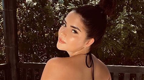 Demi Rose Exposes Her Peach In Tiny Red Bikini