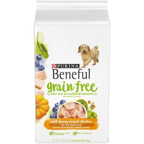 With vitamins & minerals · wholesome ingredients · tasty & nutritious Beneful Grain Free Dry Dog Food : Target