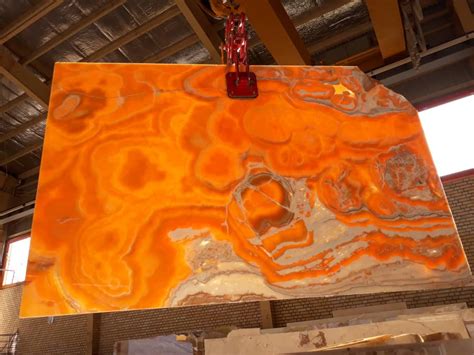 Orange Onyx Stone Slabs