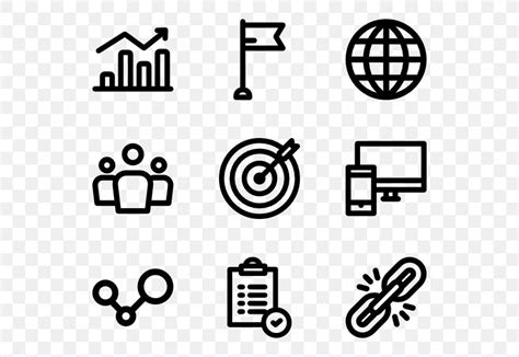 Digital Marketing Icons Png 600x564px Digital Data Area Black And