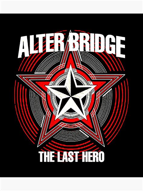 Alter Bridge Rock Band Logo Poster For Sale By Ftommasetti5x Redbubble