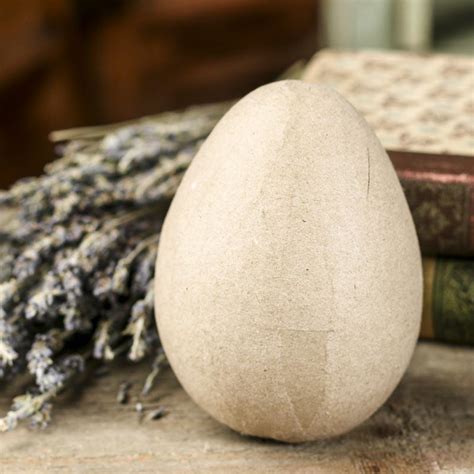 Apply an even layer of glue to half of one egg (a plastic palette knife is useful for this). Paper Mache Egg - Paper Mache - Basic Craft Supplies ...