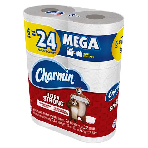 Charmin Ultra Strong Toilet Paper 6 Mega Rolls Packaging May Vary Buy