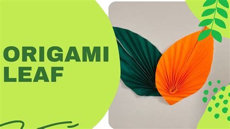 Origami Paper Leaf Diy Leaf Youtube