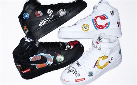Supreme X Nike Air Force 1 Loads Up Nba Team Logos Photos Footwear News