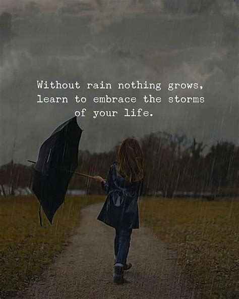 From Thequalityquotes Without Rain Nothing Grows Learn To Embrace