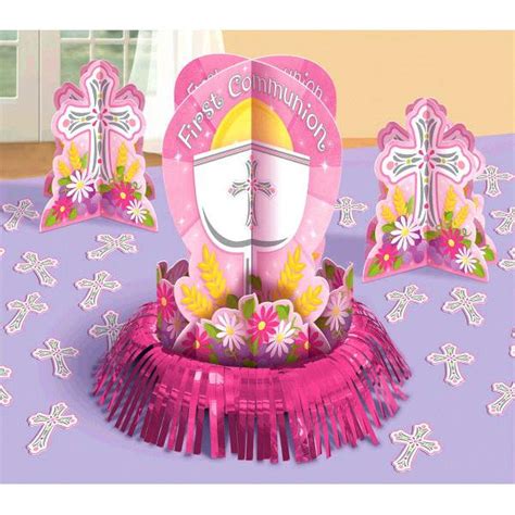 Pink First Communion Table Decorating Kit