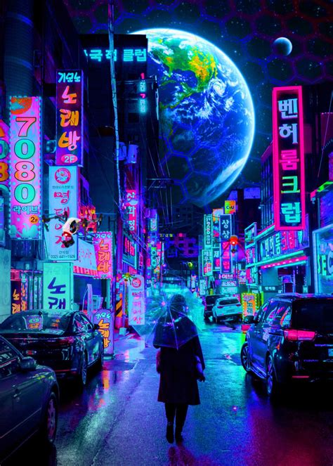 New World 2077 Poster By Gab Fernando Displate Cyberpunk