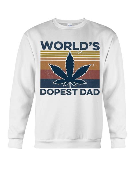 Worlds Dopest Dad Weed Vintage Shirt V Neck Tank Top Tagotee