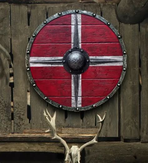 Leif Erikson Vikings Valhalla Authentic Battleworn Viking Shield