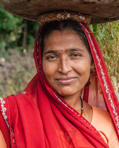 Portrait Of A Woman In Rural Rajasthan Beauty Face Women Black