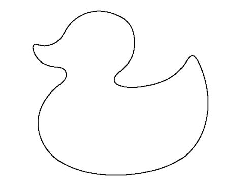 Printable Rubber Duck Template