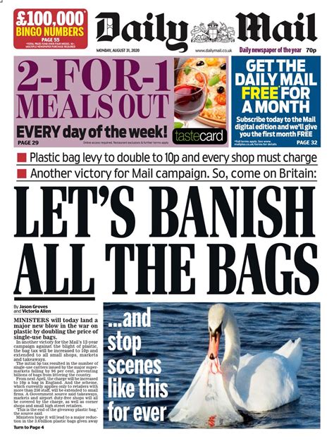 Daily Mail Front Page Today Todays Front Page A Post Claims To