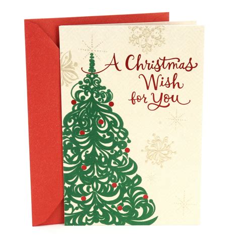 Hallmark Mahogany Christmas Card Christmas Tree Wish