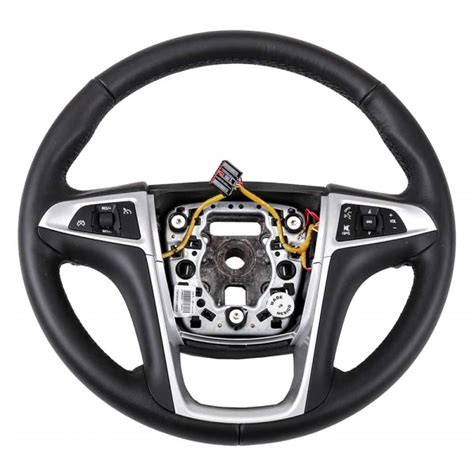 Acdelco® 20851308 4 Spoke Black Leather Wrapped Steering Wheel