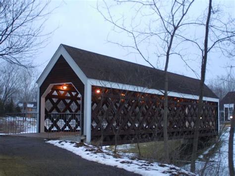 Colonial Churchcovered Bridge 62 Across A Pond In Edina Hennepin