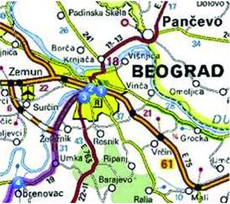 E Location Of The Obrenovac Municipality Of Belgrade Serbia