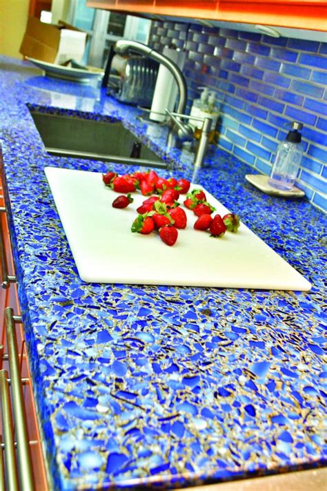 25 Gorgeous Recycled Glass Kitchen Countertops Home Decoration And Inspiration Ideas