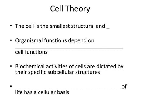 Ppt Cell Theory Powerpoint Presentation Free Download Id2228035