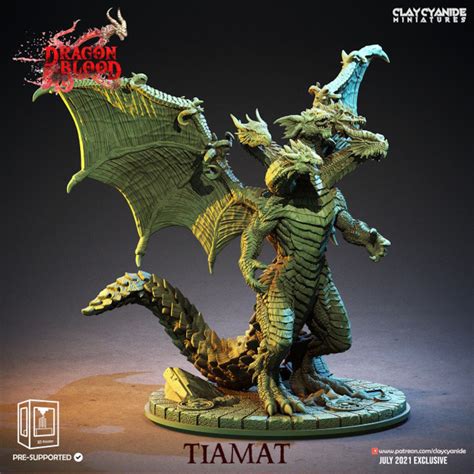 Giant Tiamat Multi Headed Dragon Monster Miniature Dnd Etsy