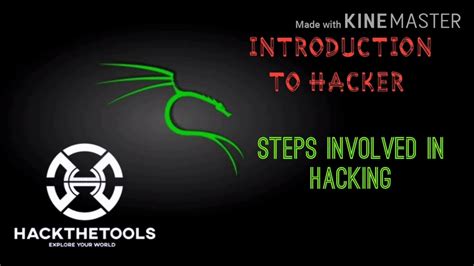 Introduction To Hacker Steps Involved In Hacking Hackthe Tools Youtube