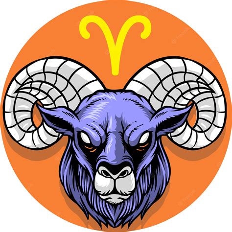 Premium Vector Aries Zodiac Sign