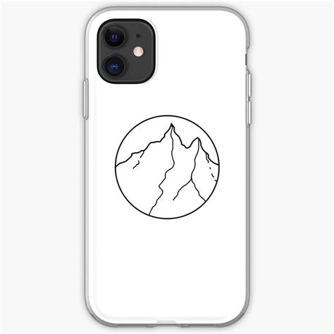 Line Drawing Of A Mountain Iphone Case And Cover By Priorityshippin