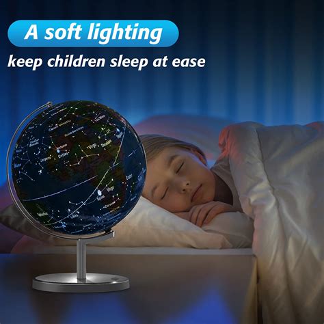 Buy World Globe For Kids 13 Diameter 3 In 1 Illuminated Spinning