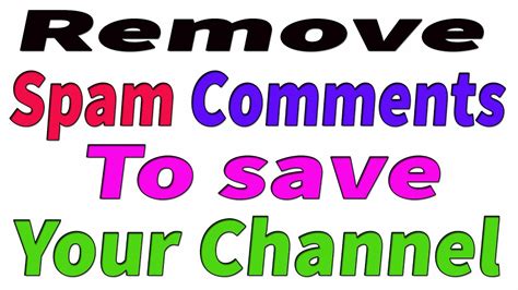 How To Delete Spam Comments In Youtube I Spam Comments Remove Youtube