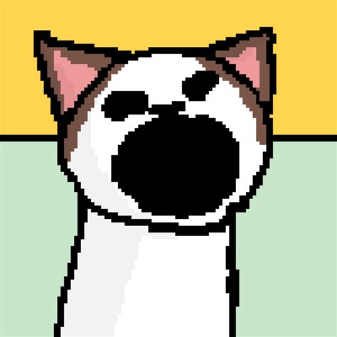 Pop Cat Pixel Cartoon GIF GIFDB Com