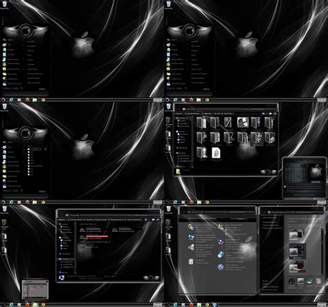 Windows 7 Theme Black Glass Mac By Customizewin7 On Deviantart