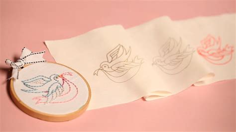 Using The Tracing Paper Embroidery Transfer Method Vlr Eng Br