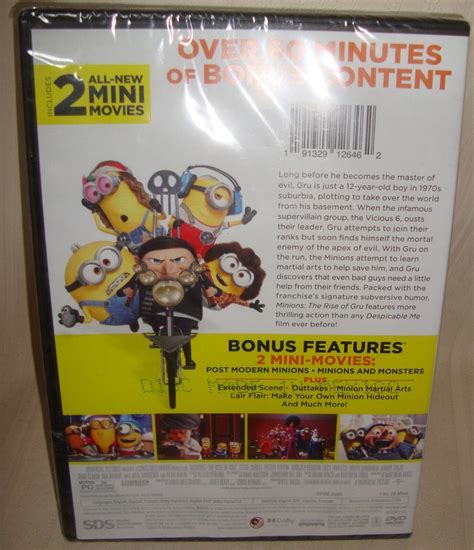 Minions The Rise Of Gru Collectors Edition Dvd Brand New And Sealed