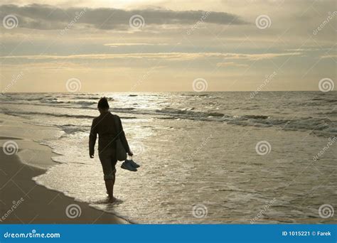 Lonely Walk Stock Image Image Of Background Atlantic 1015221