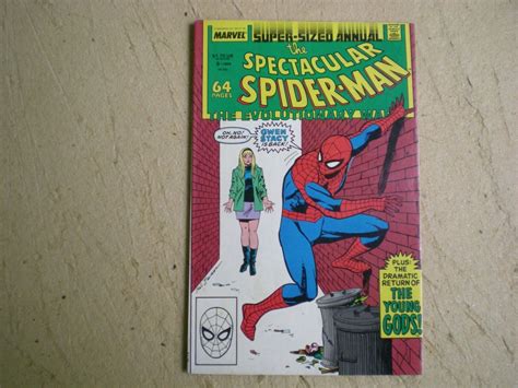 Spectacular Spider Man Annual 8 1988 Evolutionary War Gwen Stacy