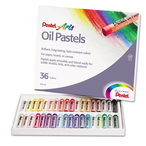 Penphn12 Oil Pastel Set With Carrying Case 12 Assorted Colors 038