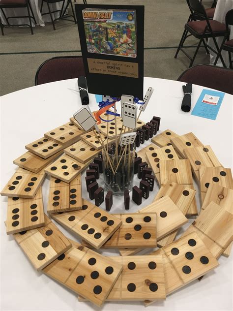 Boardgame Theme Graduation Party Dominos Table Centerpiece Board Game