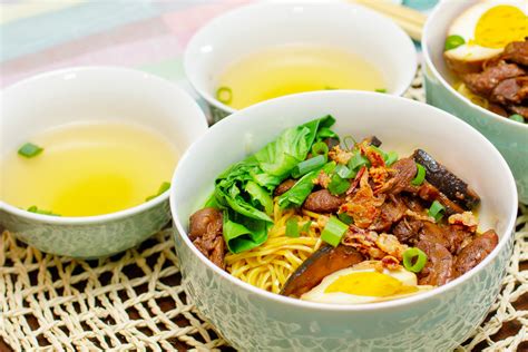 Indonesian Chicken Noodles With Mushrooms Mie Ayam Jamur