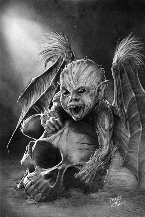 Lovecraft Baby Demon Painted By Graphicgeek On Deviantart Evil
